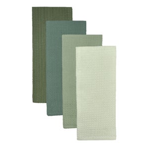 Set Of 4 Isabelle Waffle Tea Towels