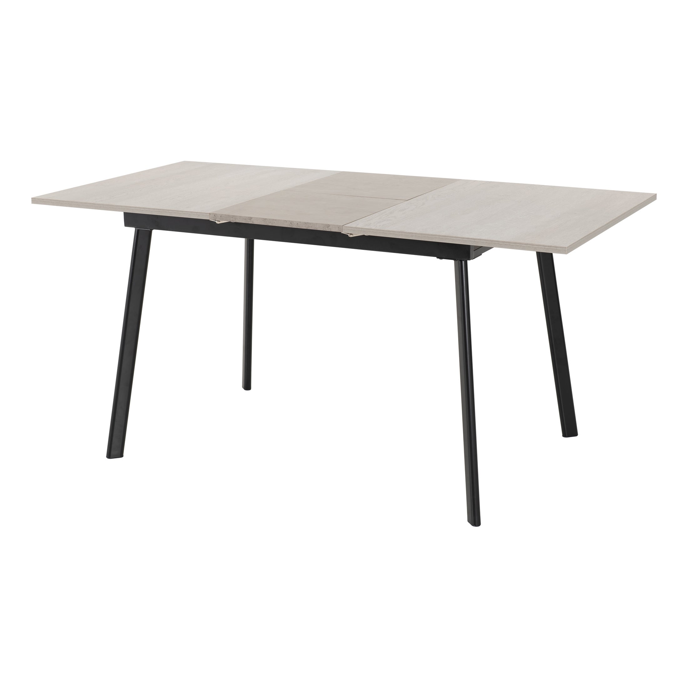 Avery 4 Seater Rectangular Extendable Dining Table, Grey Oak Effect Grey