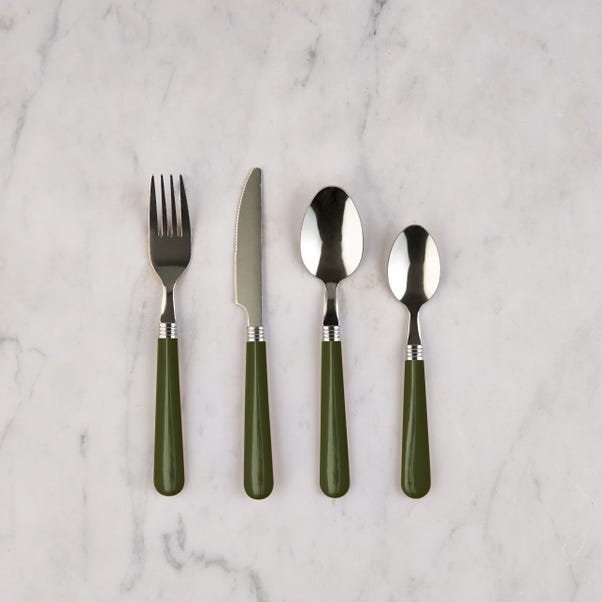 16 Piece Olive Cutlery Set image 1 of 1