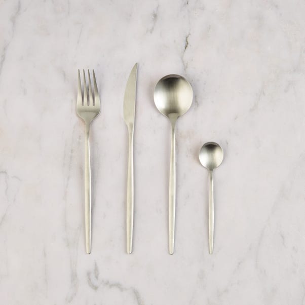 Hexham 16 Piece Brushed Silver Cutlery Set image 1 of 1