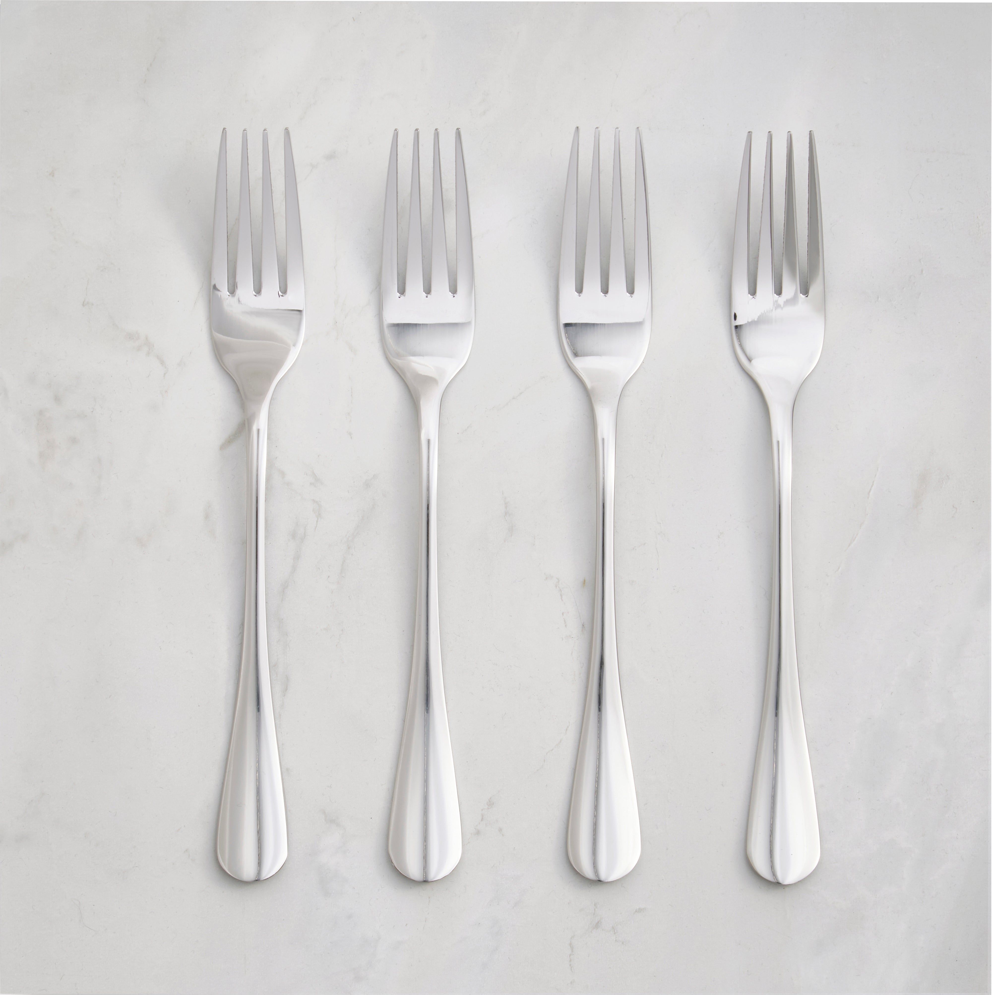 Set of 24 Cutlery Set-White Enamel with Rose Gold l Pink Gold Flatware –  Not Juust Home