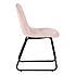 Athens Rectangular Concrete Effect Dining Table with 4 Lukas Pink Dining Chairs