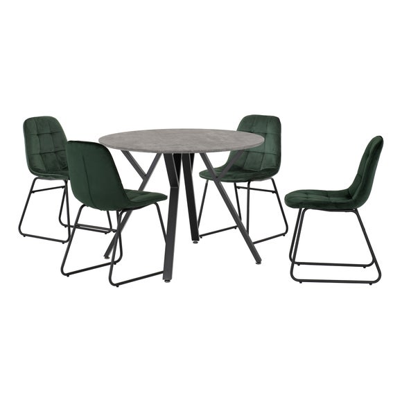 dunelm green dining chair