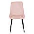 Quebec Rectangular Oak Effect Dining Table with 4 Avery Pink Dining Chairs
