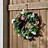 Pink Pansy Wreath 40cm Pink
