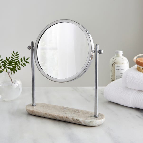 Dorma Marble Free Standing Dressing Table Mirror with Tray image 1 of 2