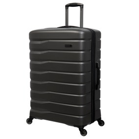 IT Luggage Dark Grey Gravitate 4 Wheel Trolley Suitcase