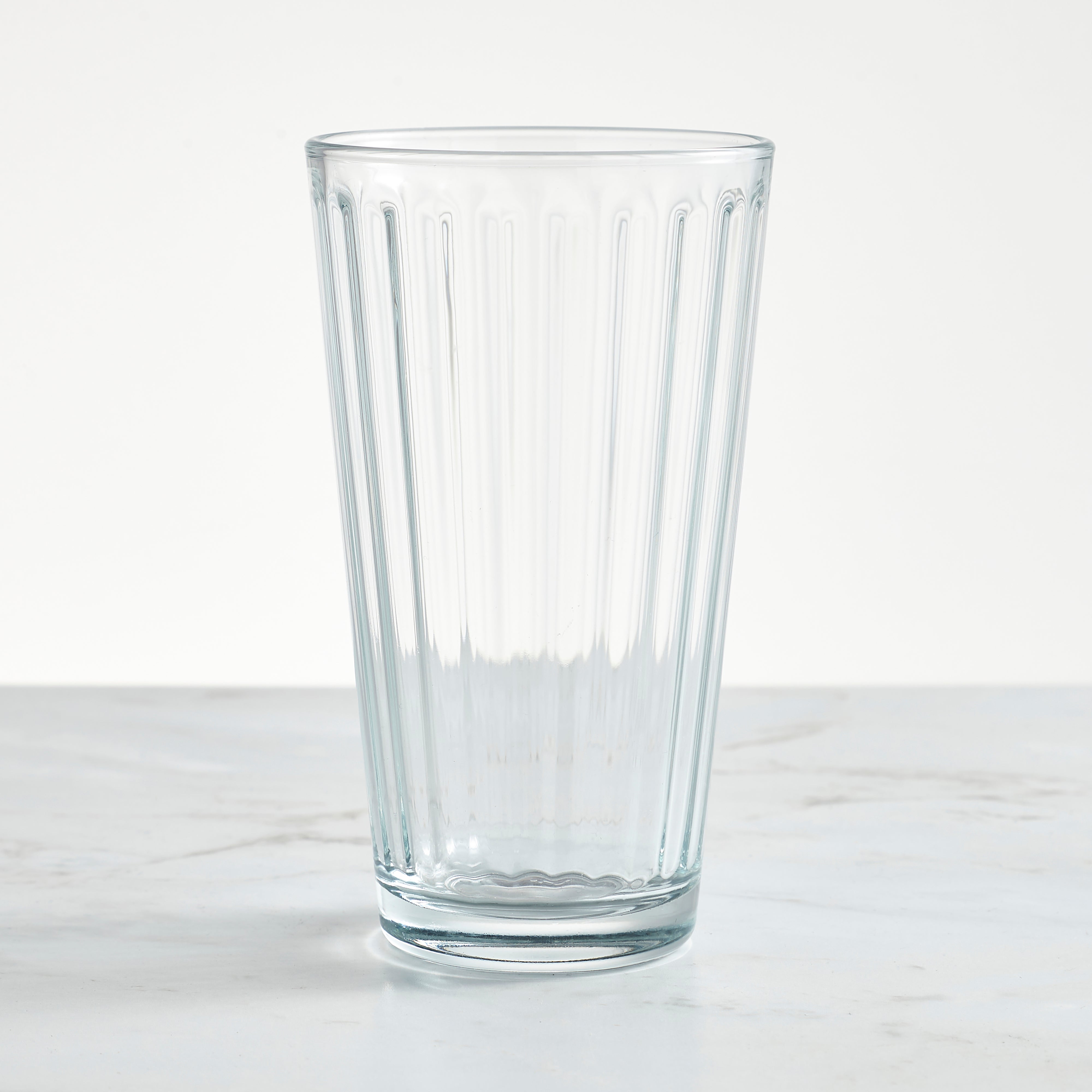  Clear Ribbed Highball