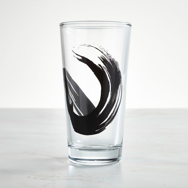 Abstract Brushstroke Decal Highball Glass image 1 of 3