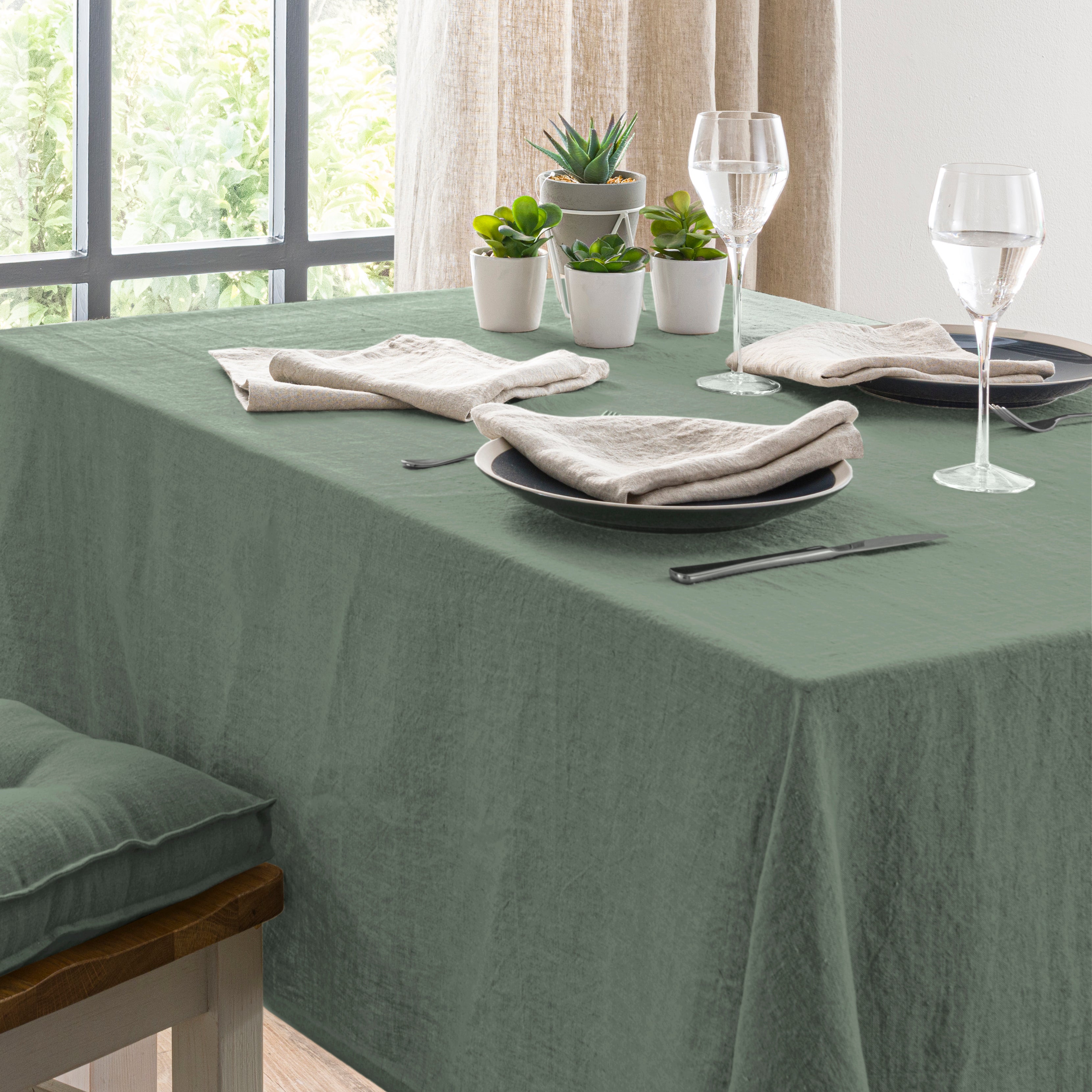 Cartmel Linen Tablecloth | Dunelm