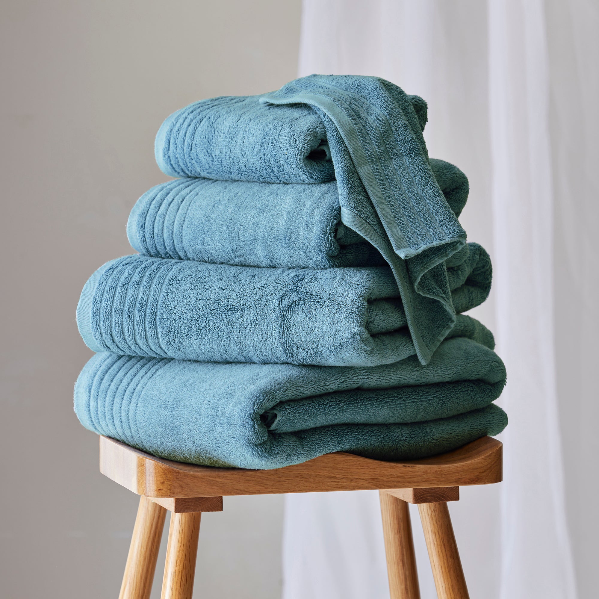 Dorma Tencel Sumptuously Soft Turquoise Towel | Dunelm