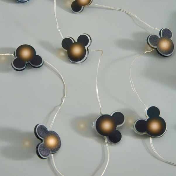 Mickey Mouse Black LED String Lights image 1 of 3