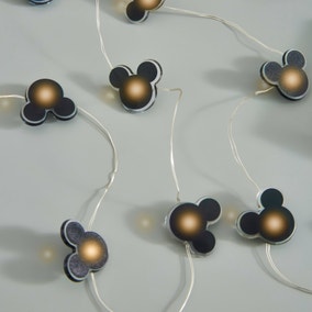 Disney Mickey Mouse Black LED String Lights