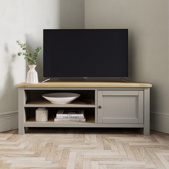 Extra large corner tv shop unit