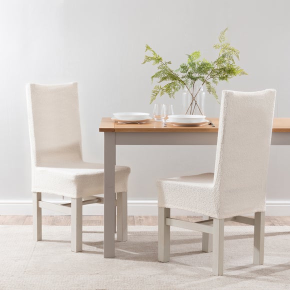 Boucle Dining Chair Cover Dunelm