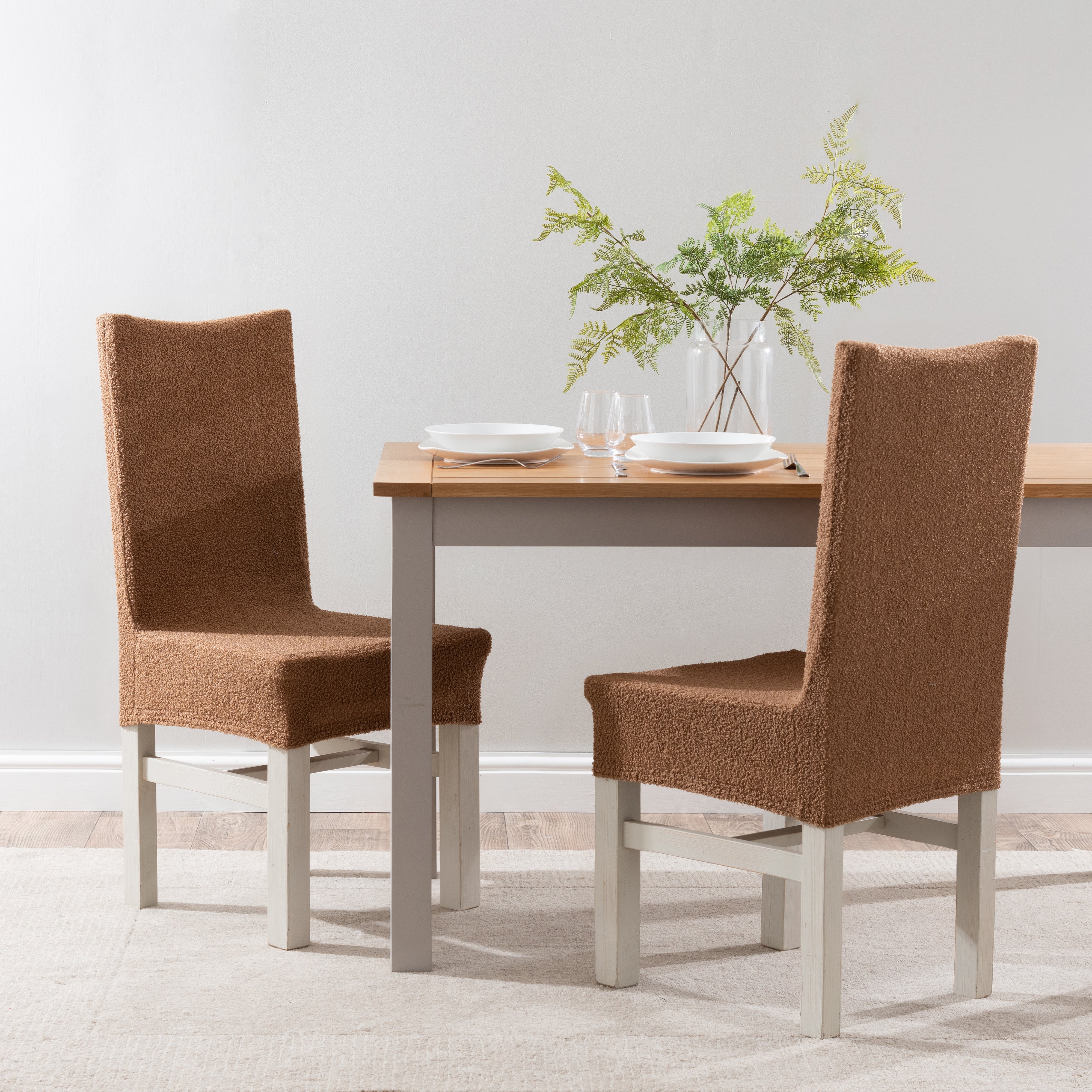 Boucle Dining Chair Cover
