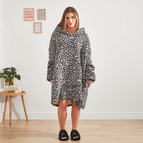 Dreamscene Leopard Adult Oversized Blanket Hoodie