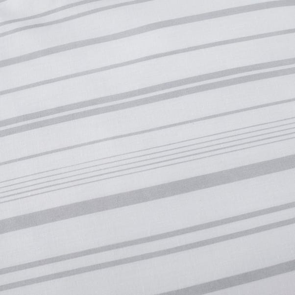 Tristan Stripe Grey Duvet Cover and Pillowcase Set | Dunelm