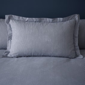 Addison Stripe Navy Oxford Pillowcase