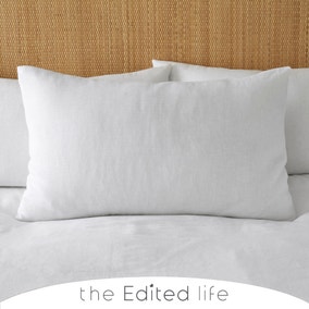 Rowan Linen White Standard Pillowcase