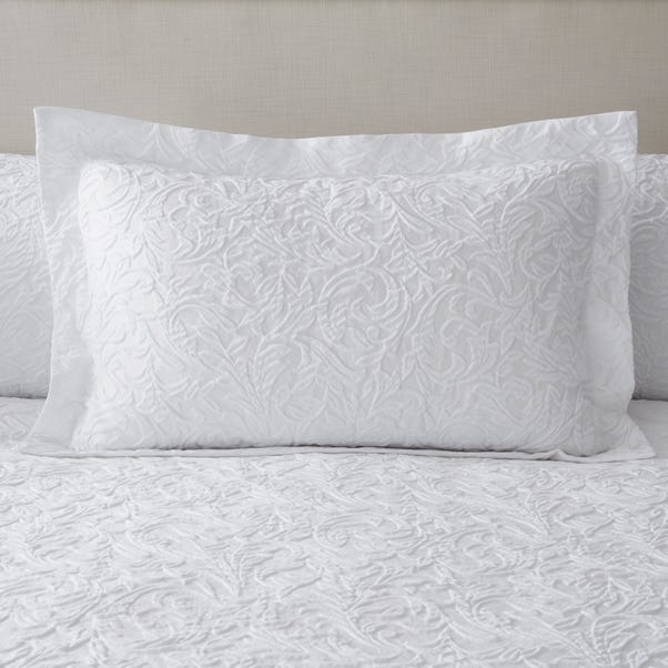 Stanton Jacquard White Oxford Pillowcase image 1 of 3