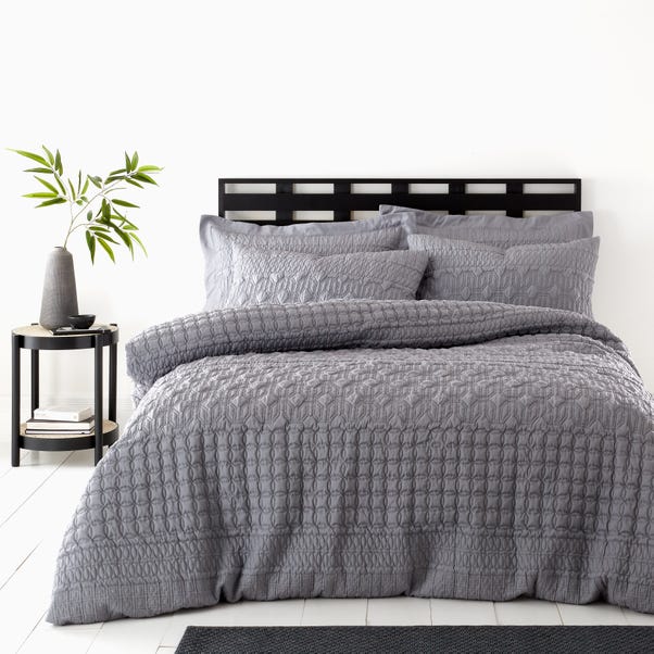 Billie Grey Duvet Cover and Pillowcase Set  undefined
