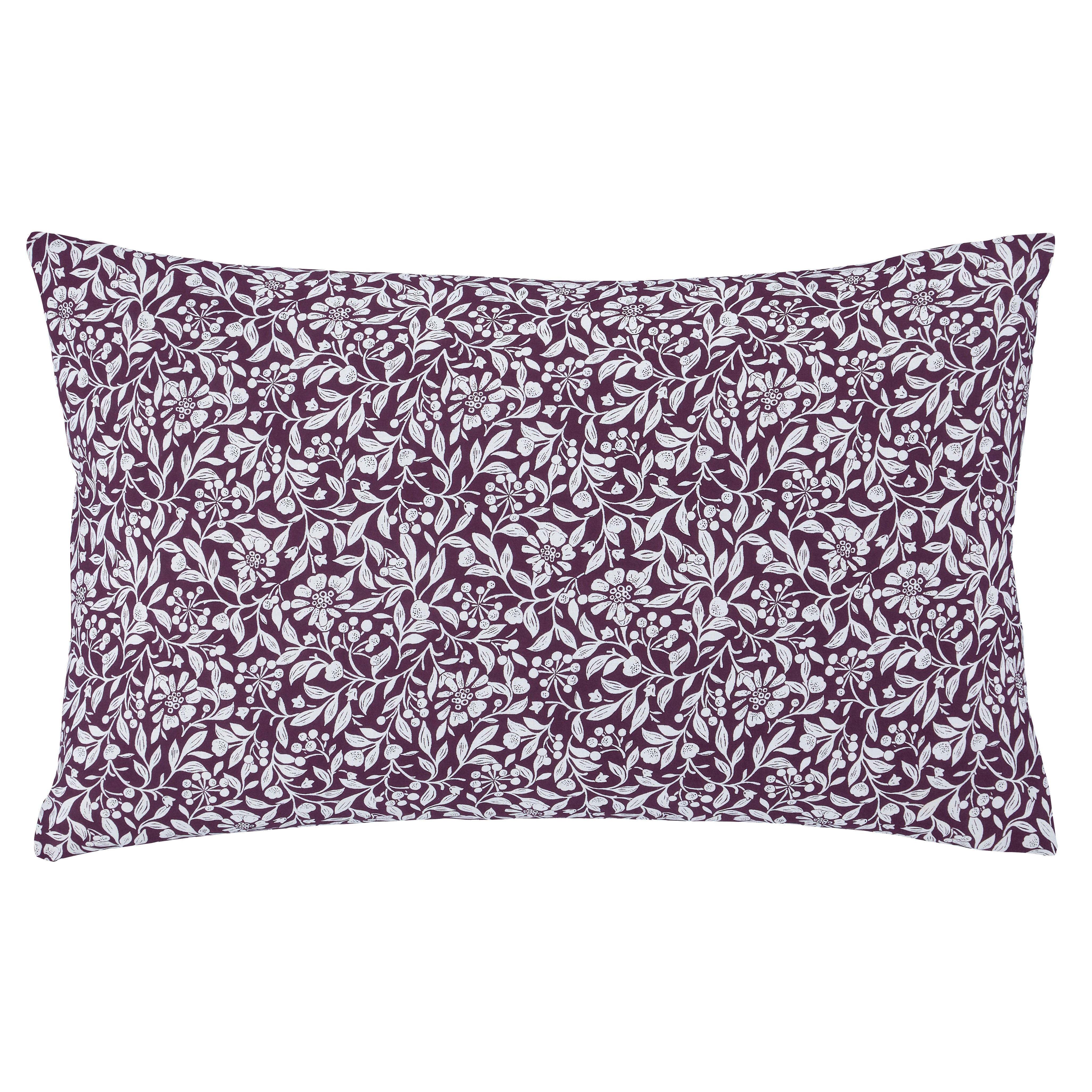 Chartwell Aubergine Duvet Cover and Pillowcase Set | Dunelm