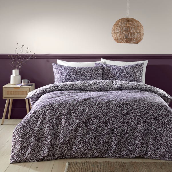 Chartwell Aubergine Duvet Cover and Pillowcase Set image 1 of 7