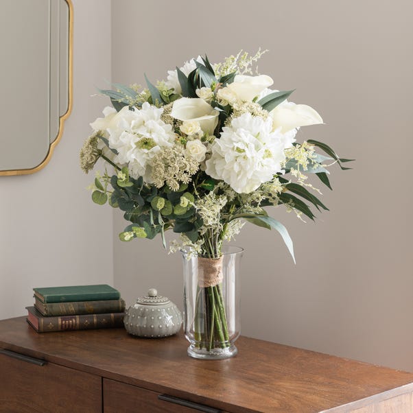 Artificial White Lily Bouquet image 1 of 3