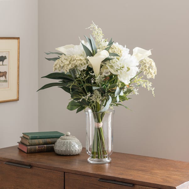 Artificial White Lily Luxury Bouquet image 1 of 3