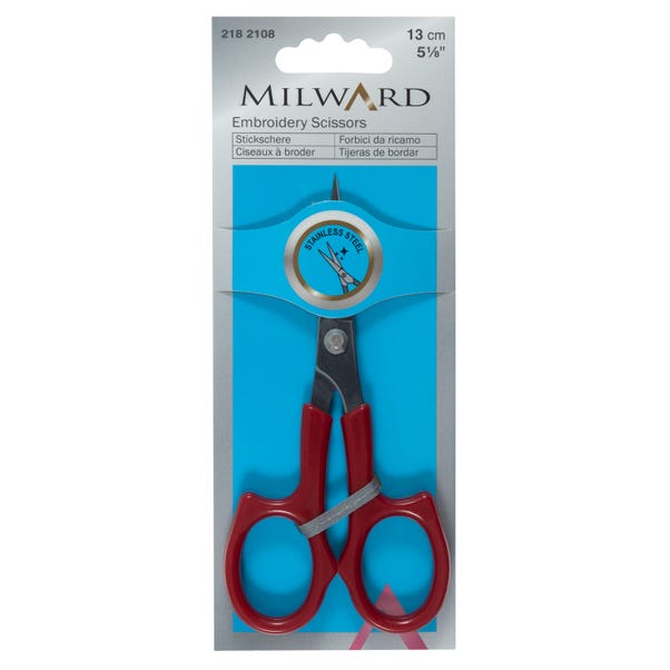 Milward 5" Embroidery Scissors with Red Handles image 1 of 2