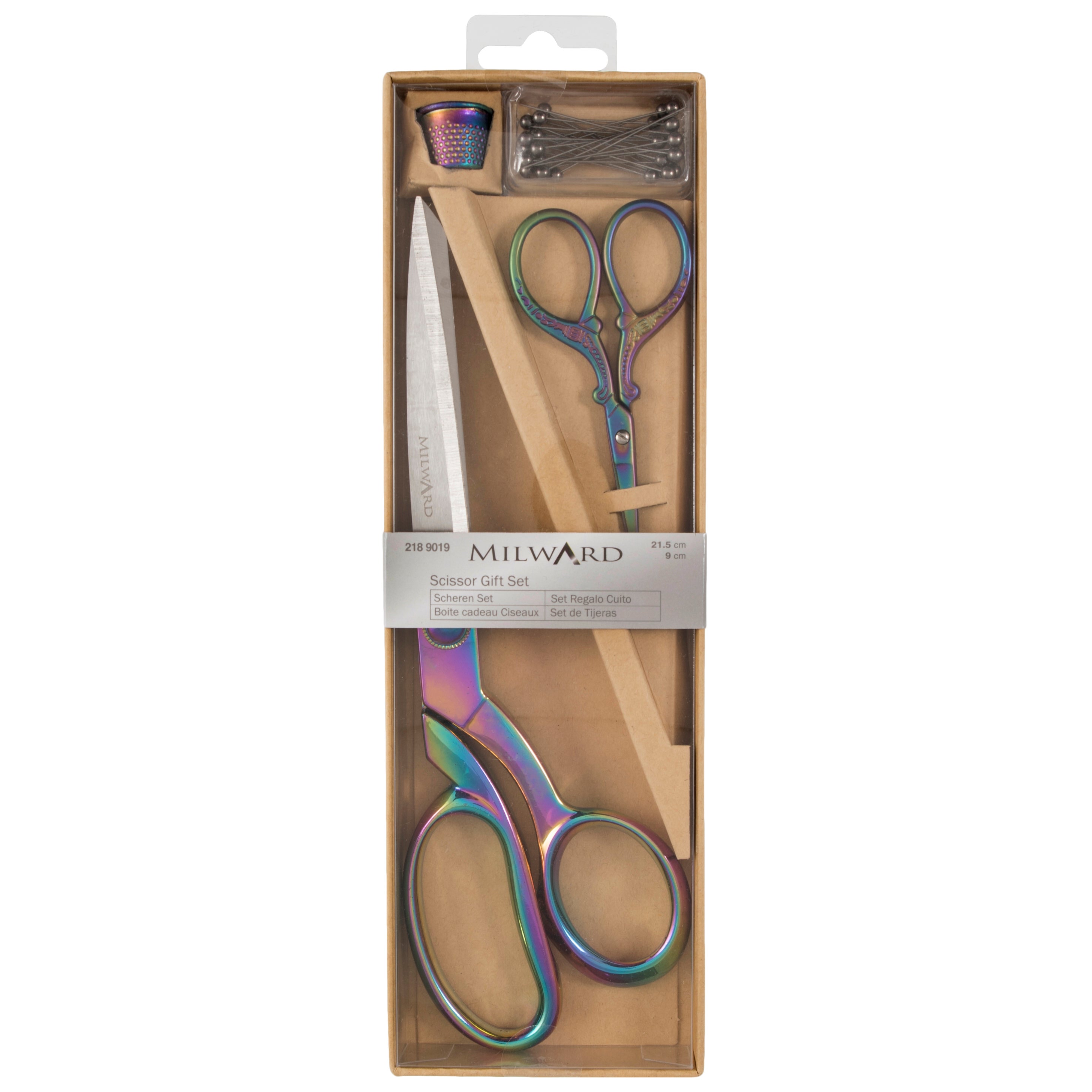 Milward Dressmaking Scissors Gift Set with Embroidery Thimble Pins