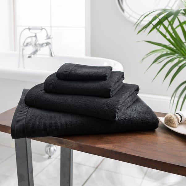 Hotel Luxurious Cotton Towel Black  undefined