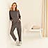 Jess Soft Touch Ribbed Loungewear Joggers Graphite (Grey) undefined