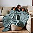 Supersize Family Snuggle Throw Duck Egg (Blue)