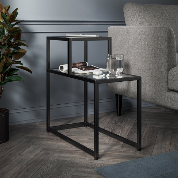 C shaped deals side table dunelm