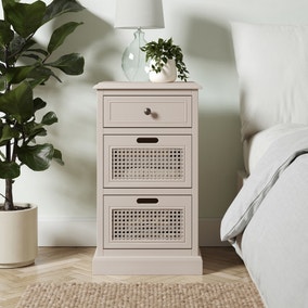 Lucy Cane 3 Drawer Bedside Table