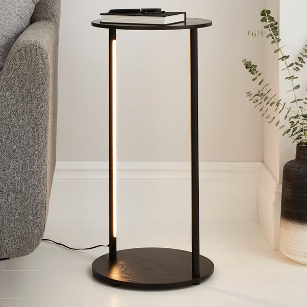 Cole Side Table with LED Light, Black image 1 of 6