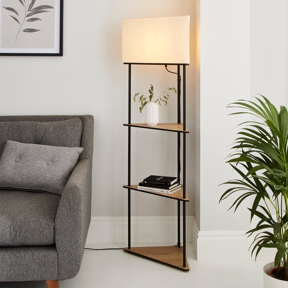 Standing store lamp shelf