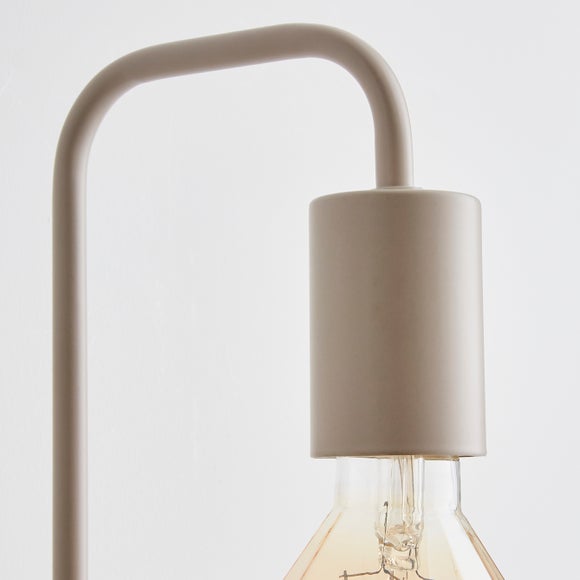 Aubrey Exposed Bulb Shelf Wall Light Dunelm