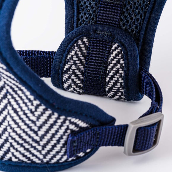 Hugo & Hudson Herringbone Tweed Dog Harness Dunelm