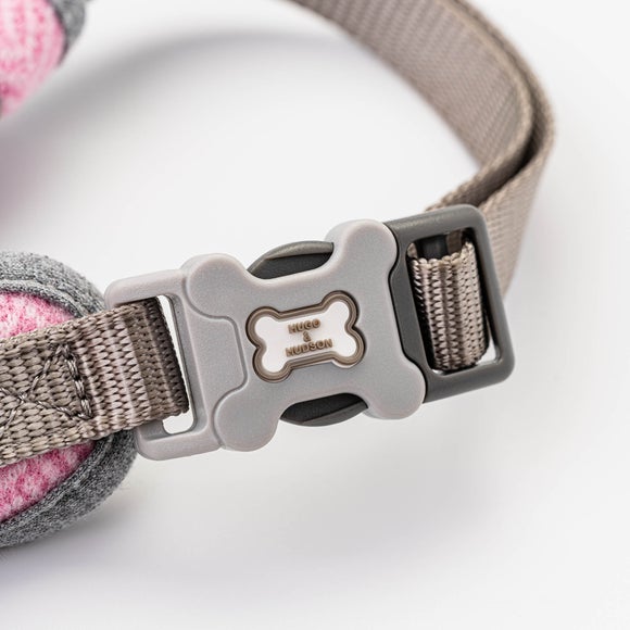 Hugo & Hudson Herringbone Tweed Dog Harness Dunelm