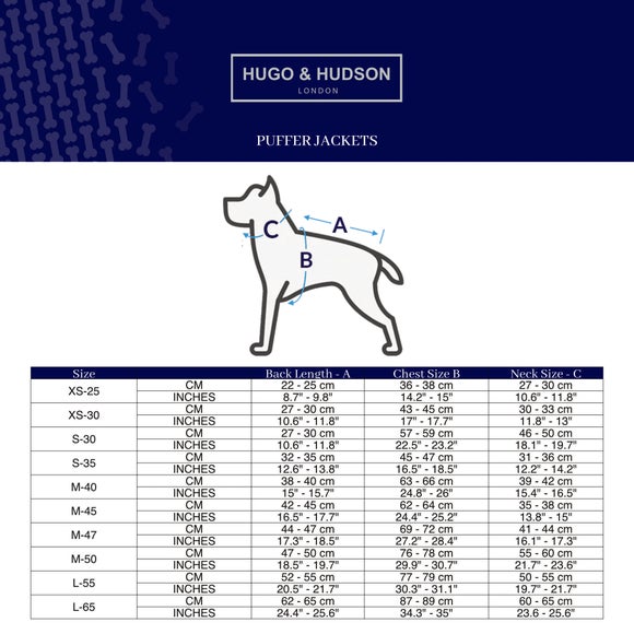 Hugo & Hudson Red Reversible Dog Puffer Coat Dunelm