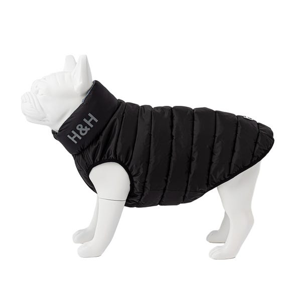 Hugo & Hudson Black Reversible Dog Puffer Coat image 1 of 9