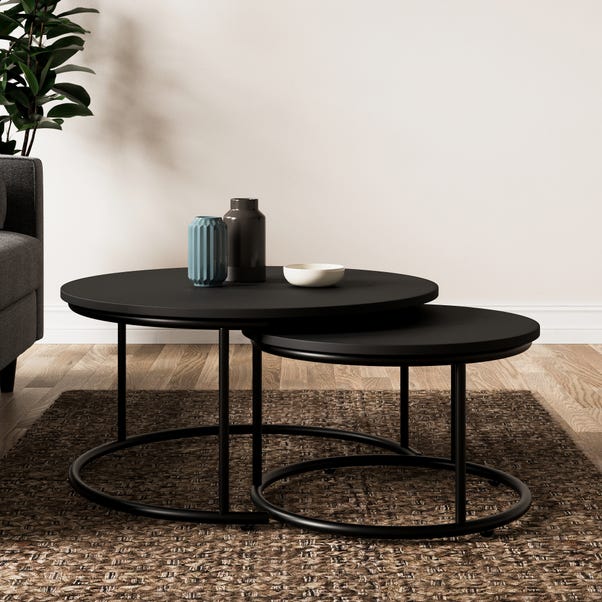 Fulton Coffee Nest of Tables, Black image 1 of 5