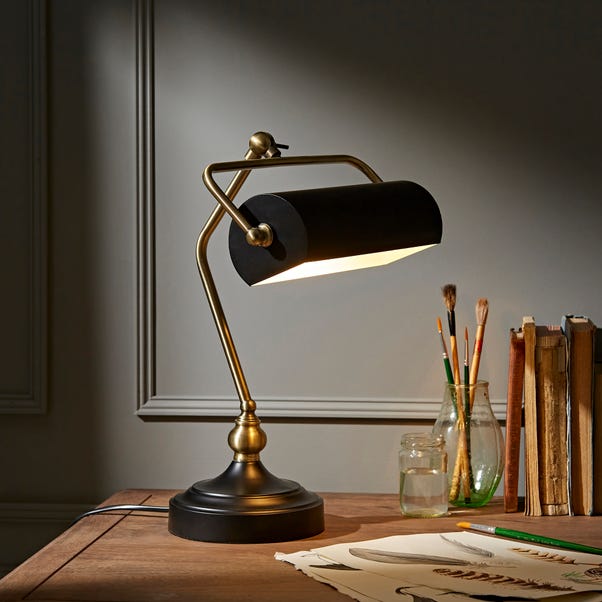 Banker Desk Lamp Black