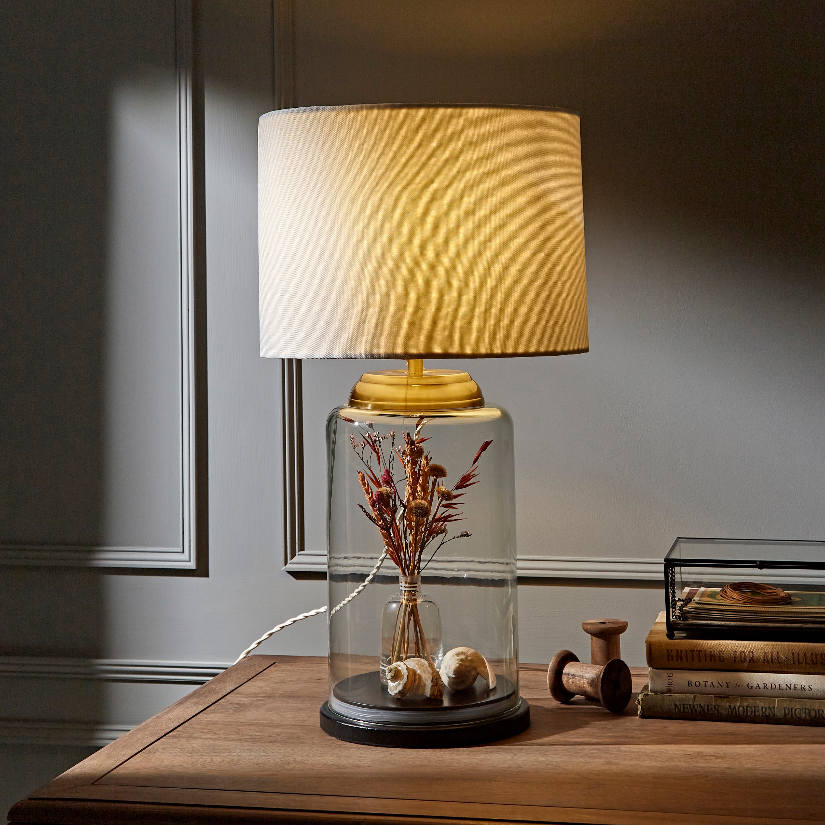Table Lamp and Brass Clear