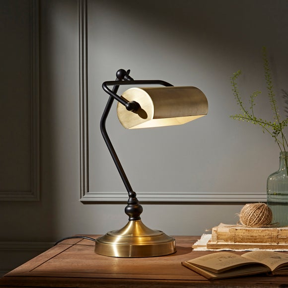 Dunelm gold 2024 table lamp