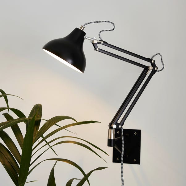 Archibald Articulated Black Wall Light image 1 of 3
