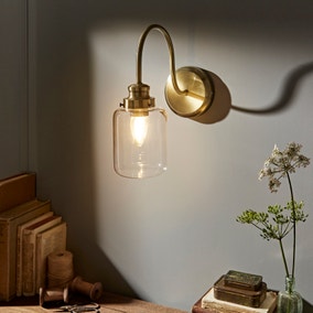 Industrial Curved Wall Light
